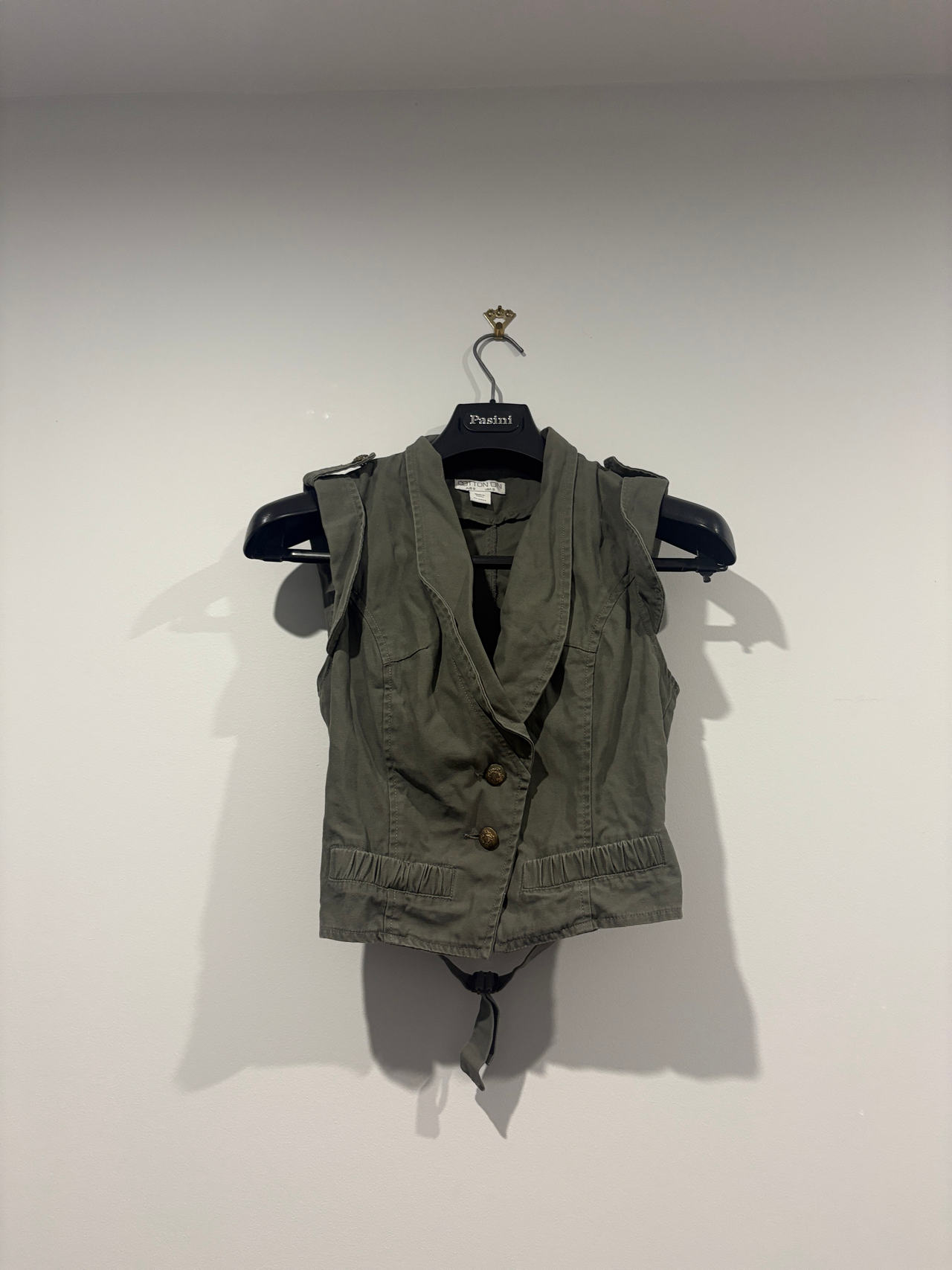 Cotton on Sleeveless Utility Vest Bodysuit