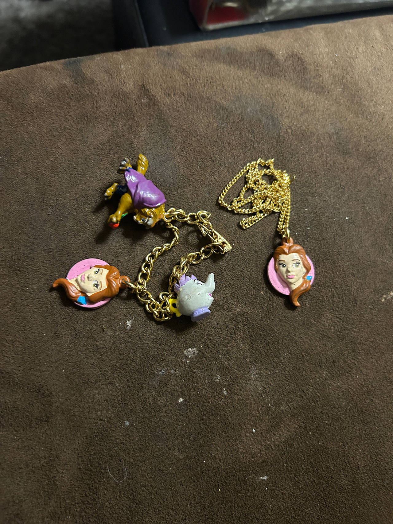 Disney Beauty and the Beast Vintage Jewelry Set