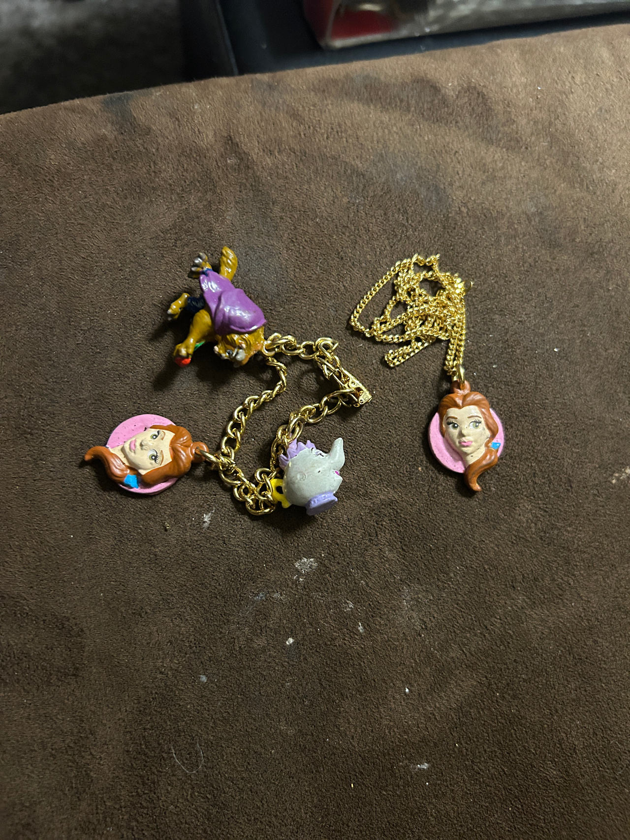 Disney Beauty and the Beast Vintage Jewelry Set