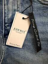 Judy Blue High Waist Mid-Thigh Cuffed Denim Shorts - Image 3
