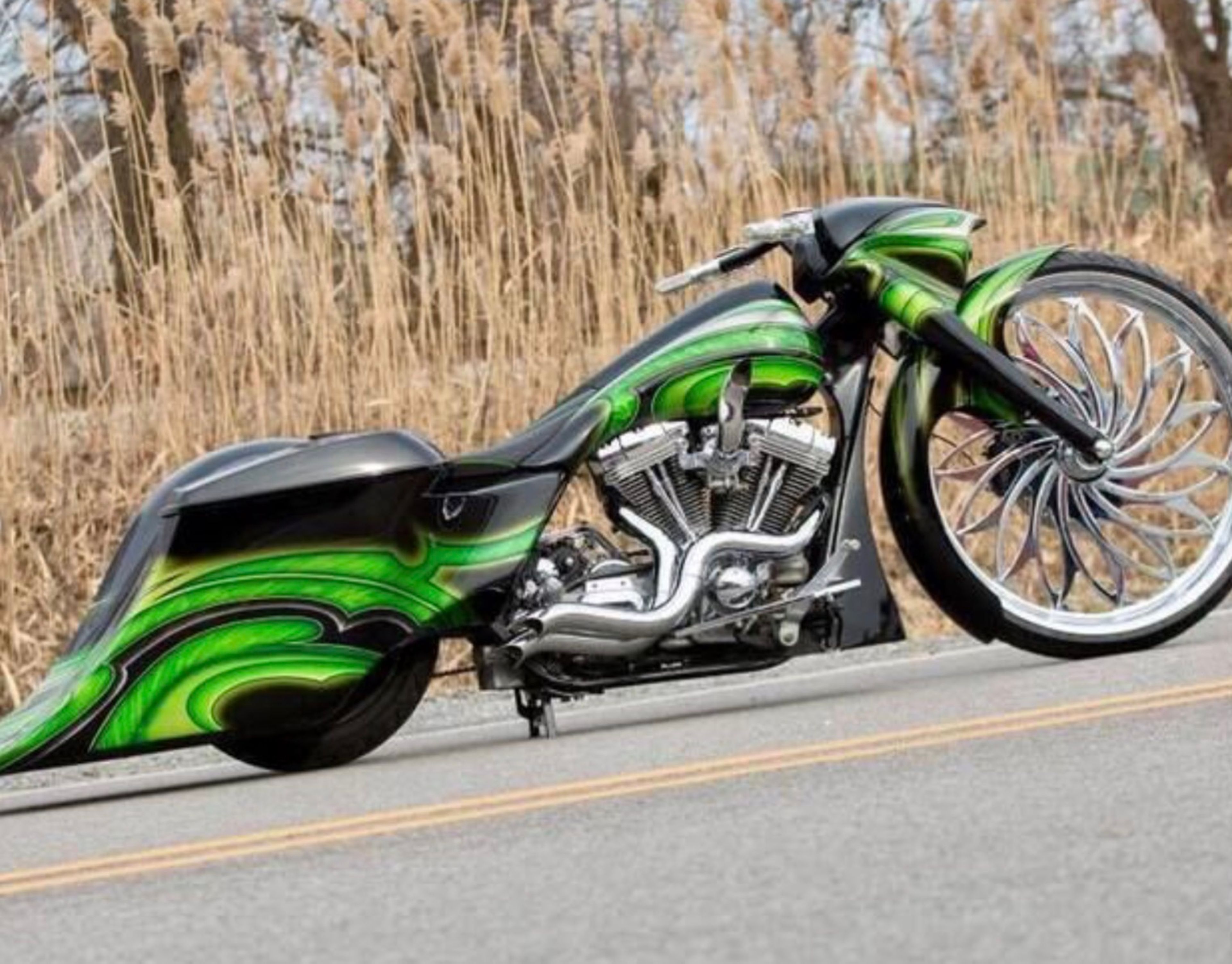 Attitude Ambush Chrome Headers Exhaust Kit 2.5' For Softail 86-17 EXHS005 - Image 5