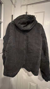 Large Carhartt J141 Sherpa Lined Hooded Detroit Jacket Black Coat  - Image 6