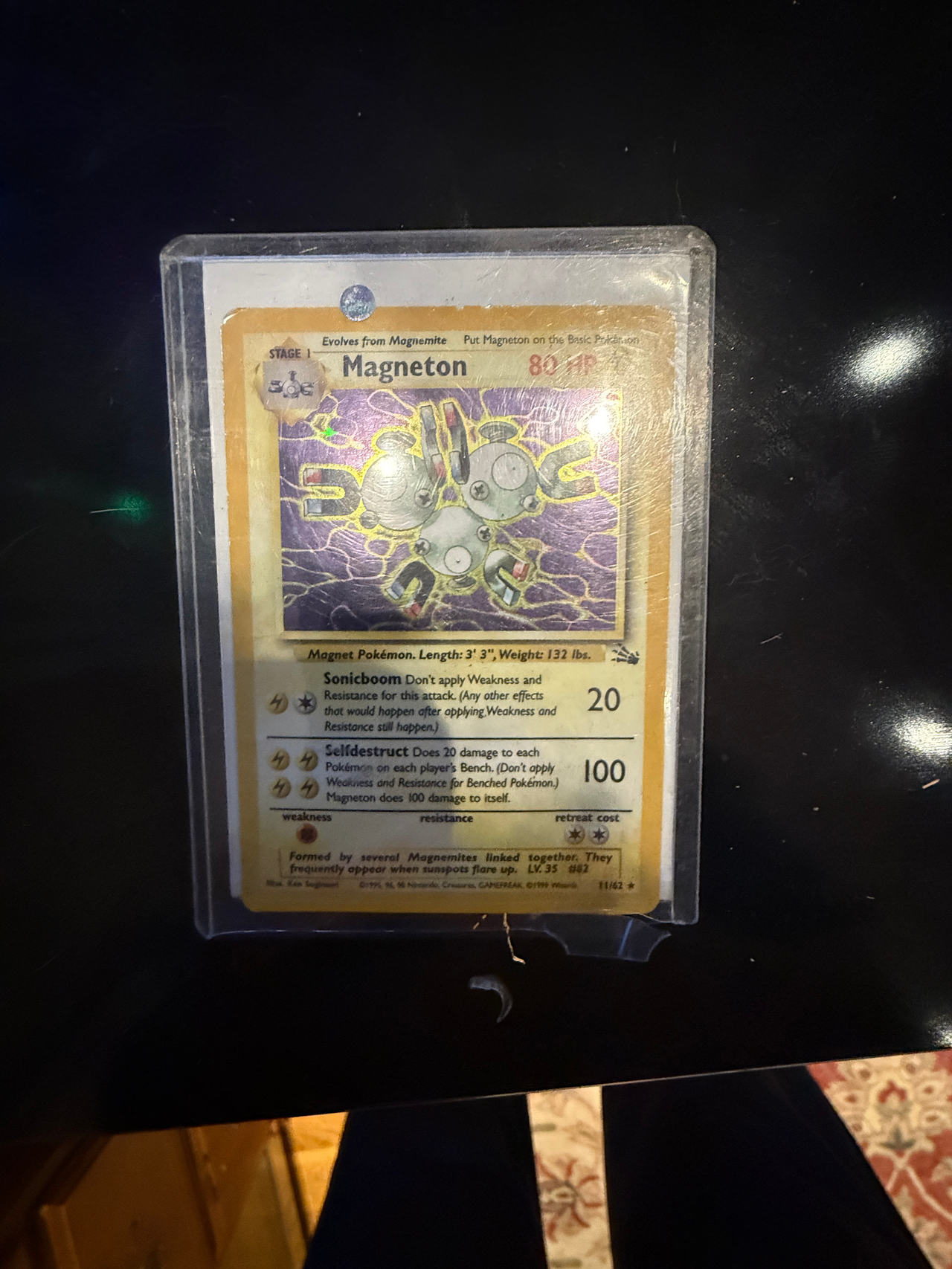 Pokémon Magneton Holo Fossil Set 11/62 Unlimited