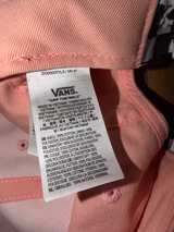 Vans Pink Checkerboard Bow Logo Baseball Cap - Image 2