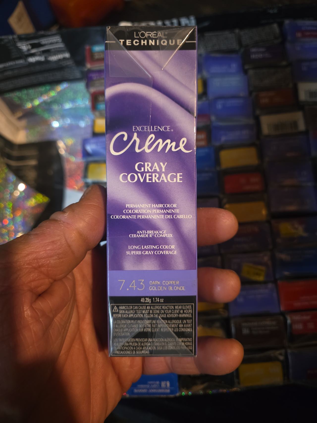 L'Oréal Technique Excellence Creme 7.43 Dark Copper Golden Blonde