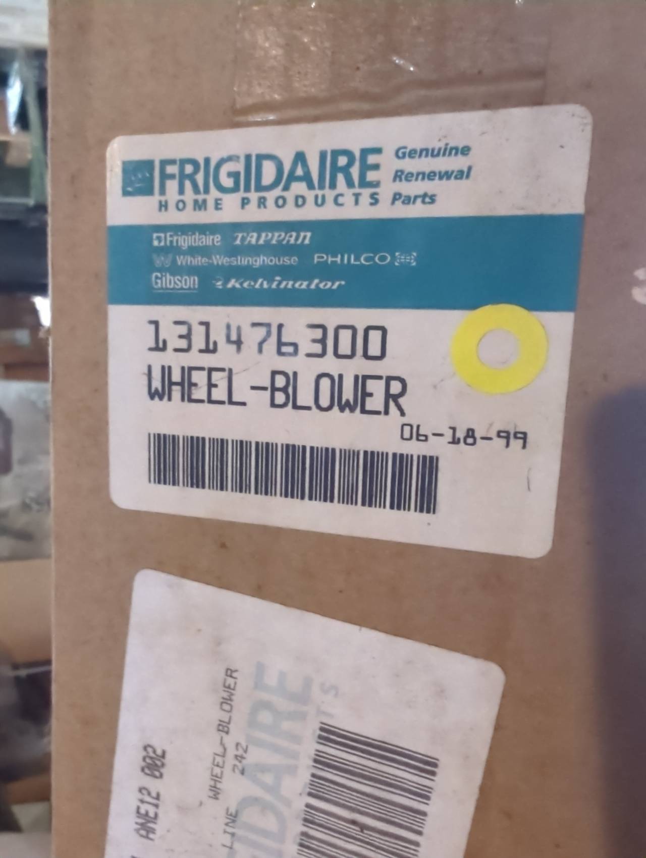 Frigidaire 131476300 Dryer Blower Wheel