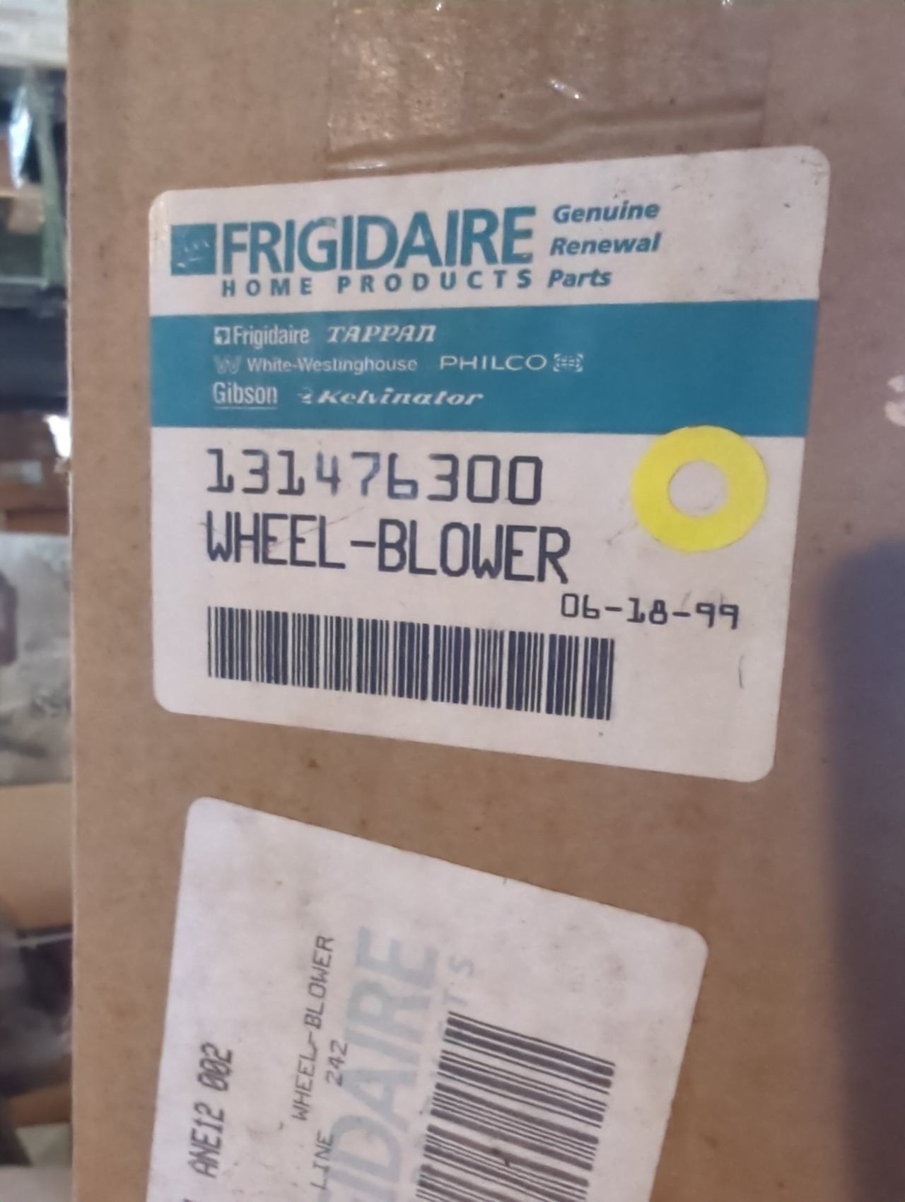 Frigidaire 131476300 Dryer Blower Wheel