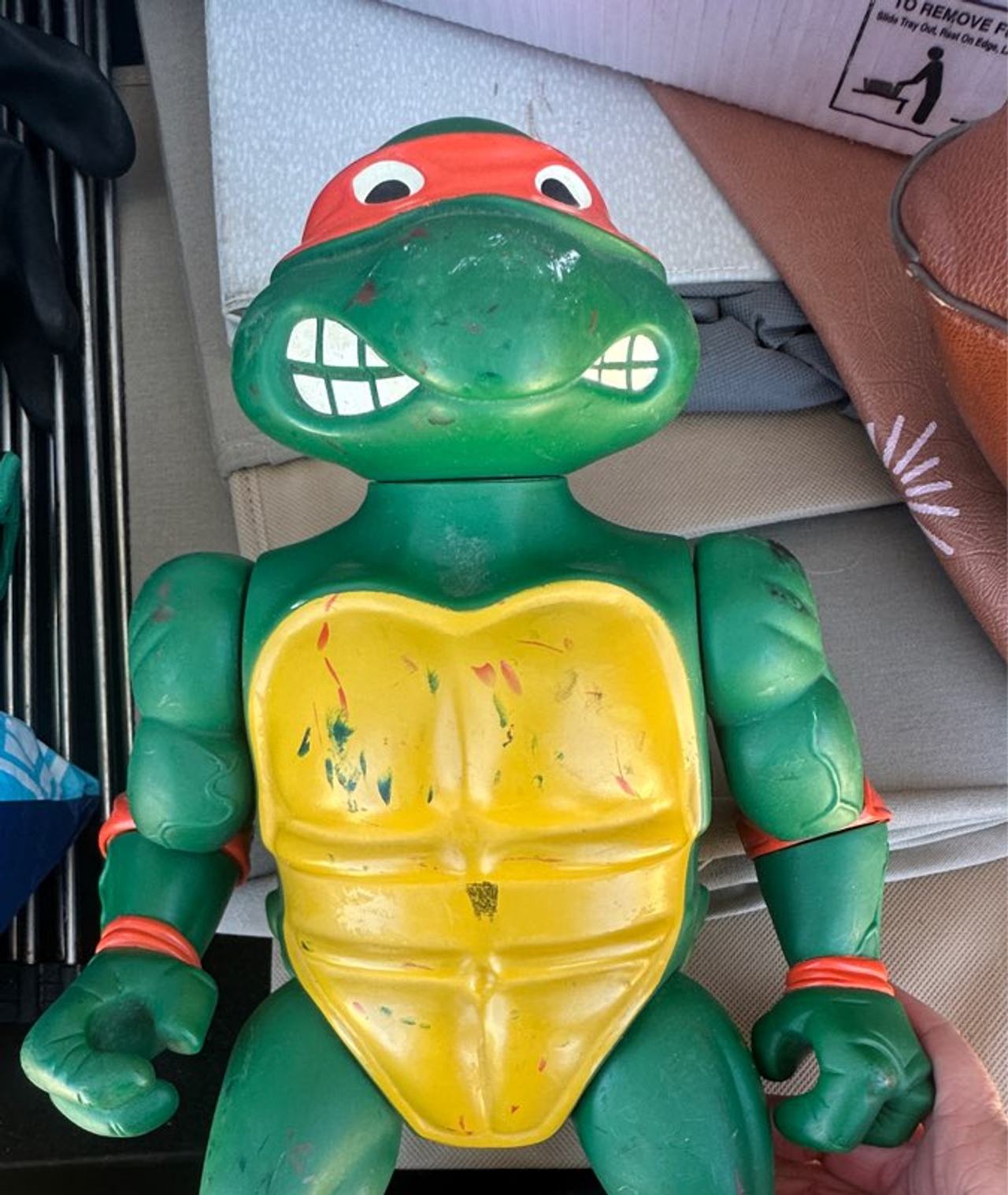 Teenage Mutant Ninja Turtles Giant Raphael XL 16 inch vtg Action Figure