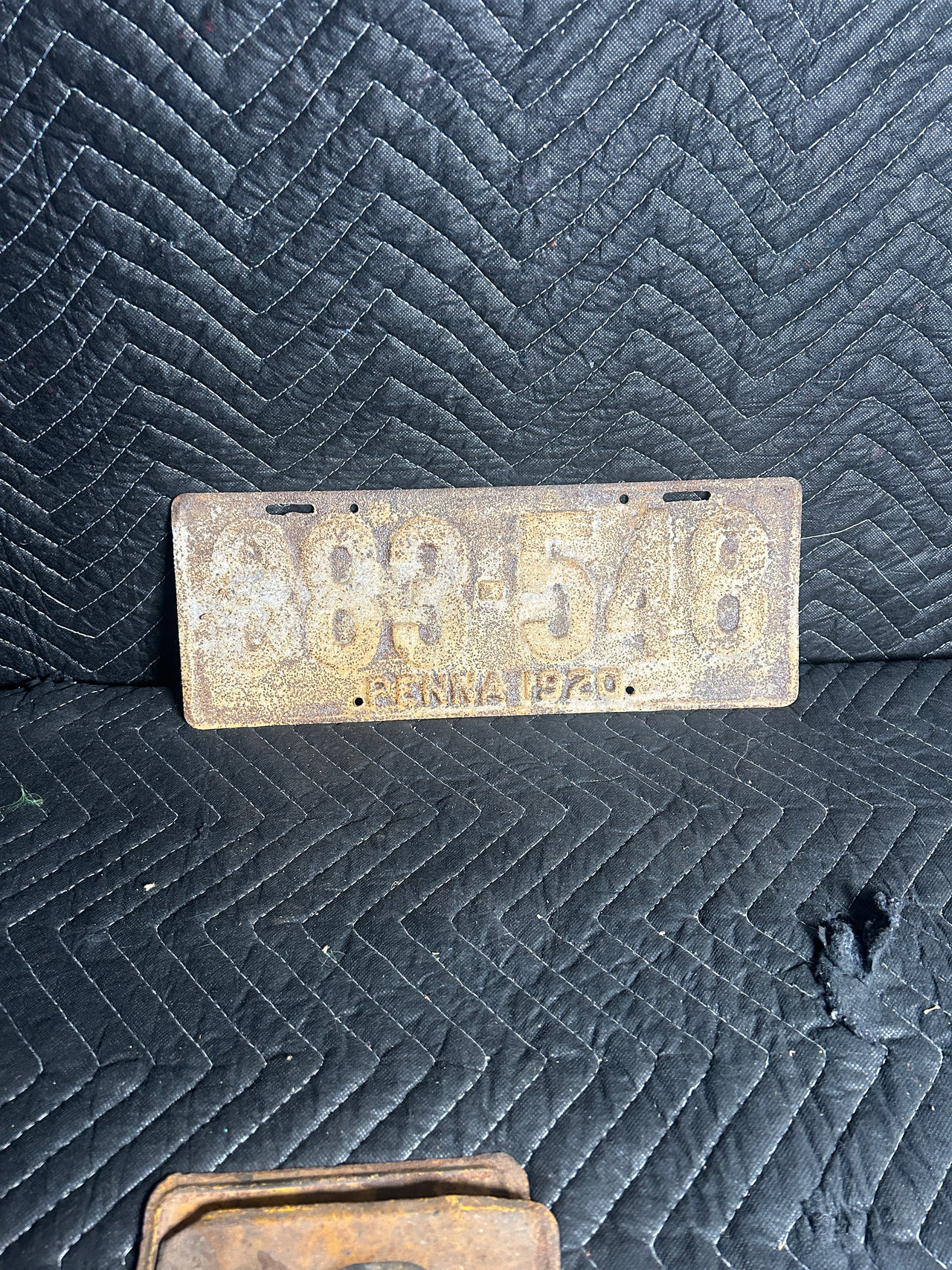 1920 Pennsylvania License Plate