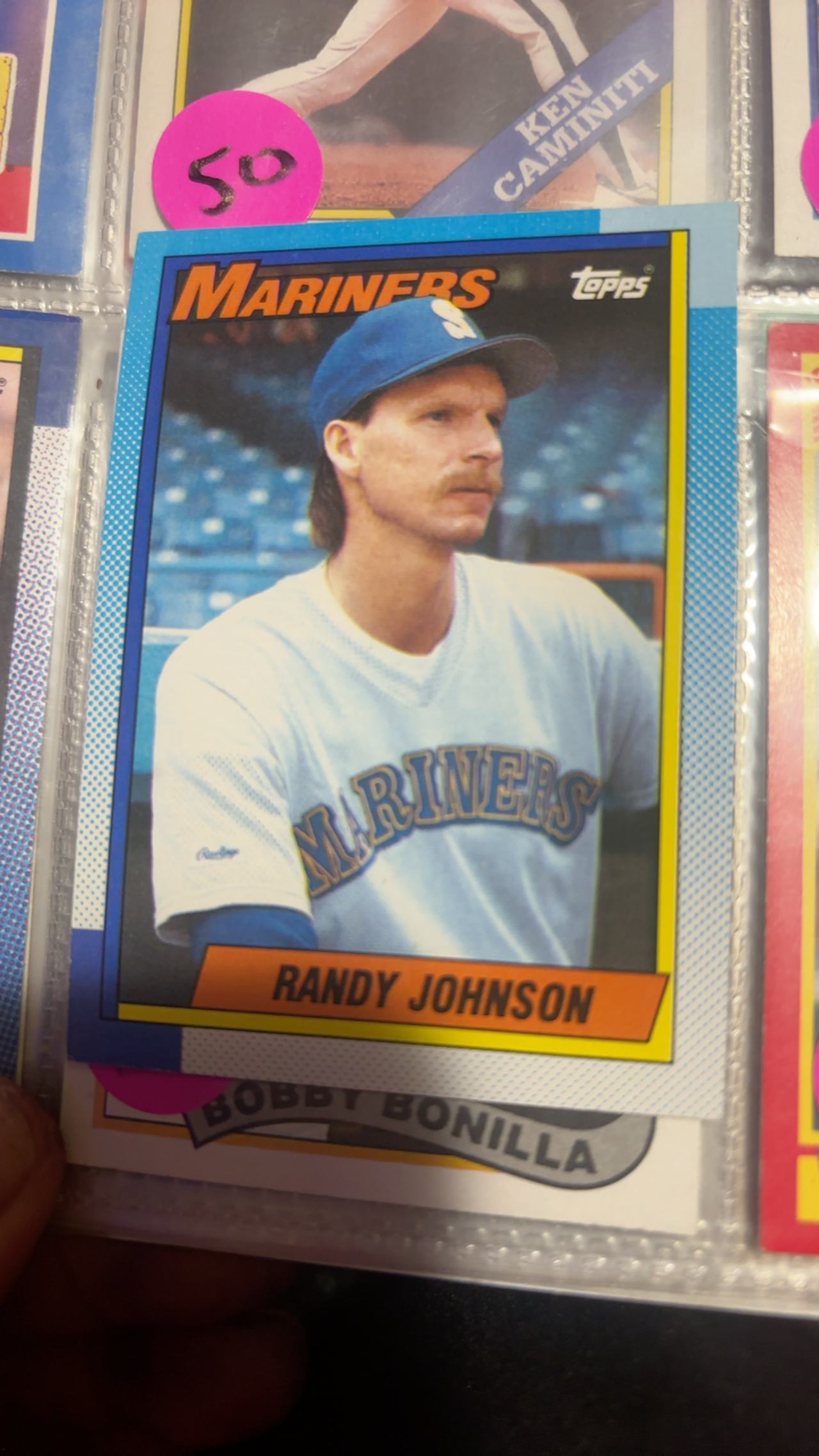 Topps 1990 Randy Johnson #431 Baseball Card