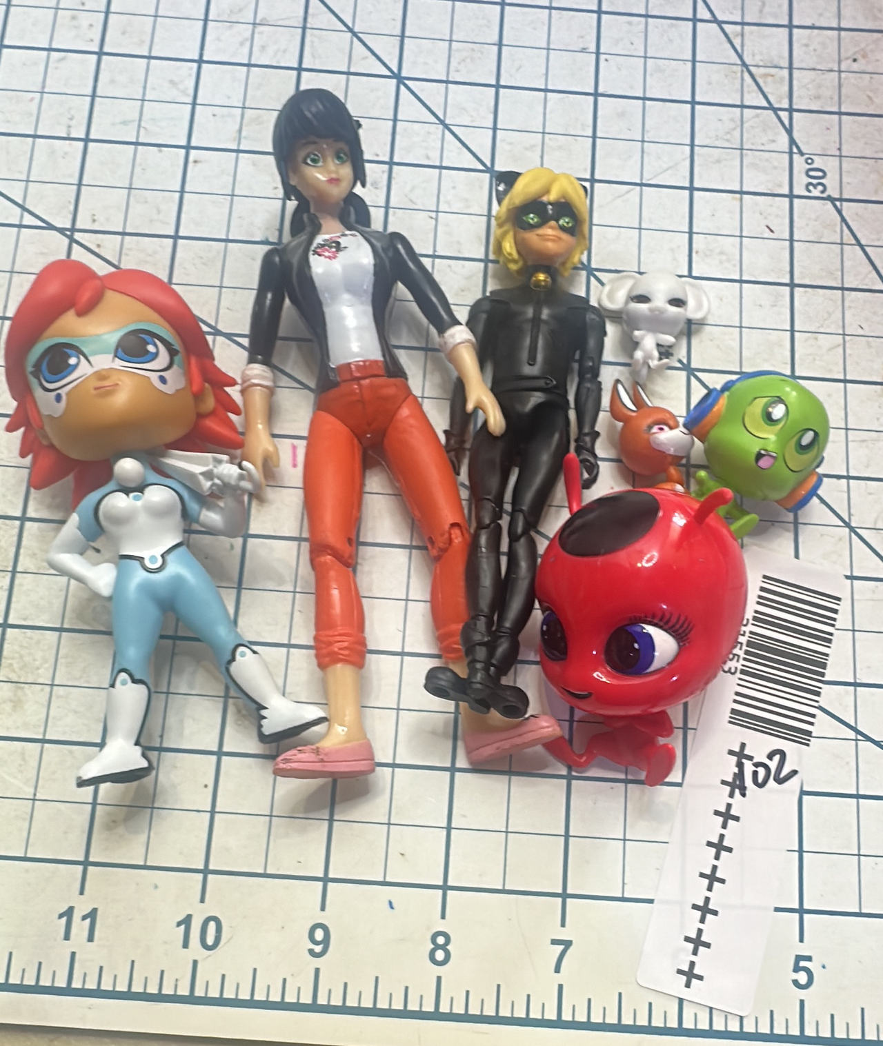 Miraculous Ladybug Action Figure and Kwami Lot