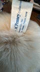 Commonwealth Large Floppy Ear Bunny Plush with Blue Gingham Bow - Image 4
