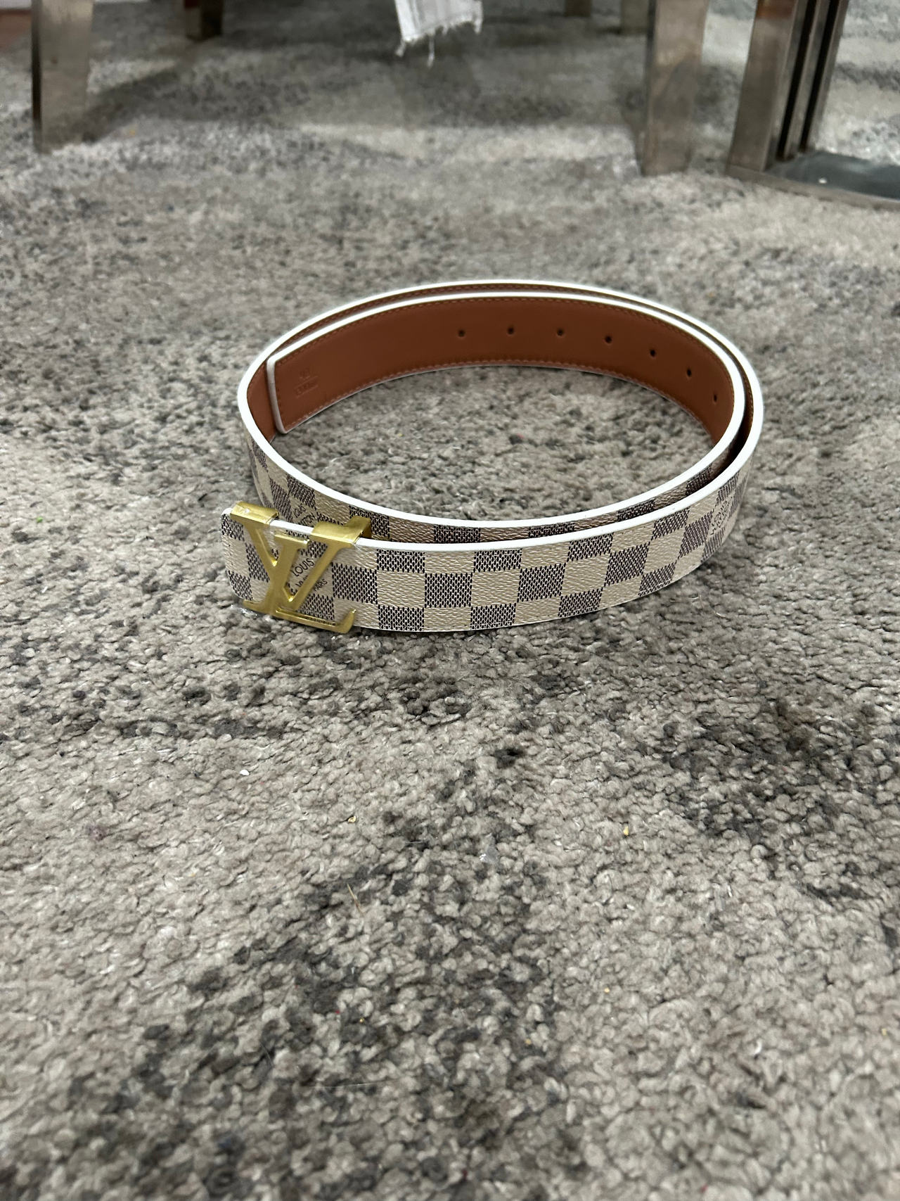 Louis Vuitton Damier Azur Initiales 40mm Belt