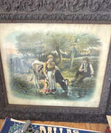 2 Antique Pastoral Scene Framed Print - Image 1