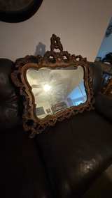 Vintage Ornate Gilt Wall Mirror - Image 2