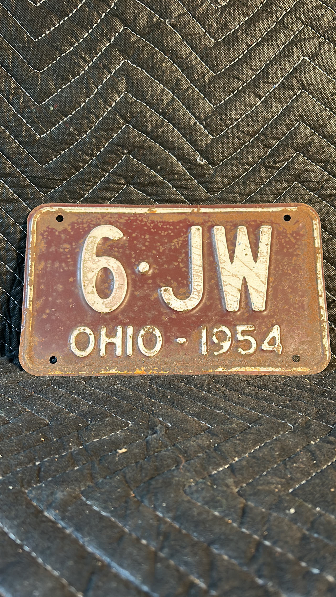 1954 Ohio License Plate