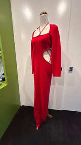 Knit Cut-Out Maxi Dress - Image 5