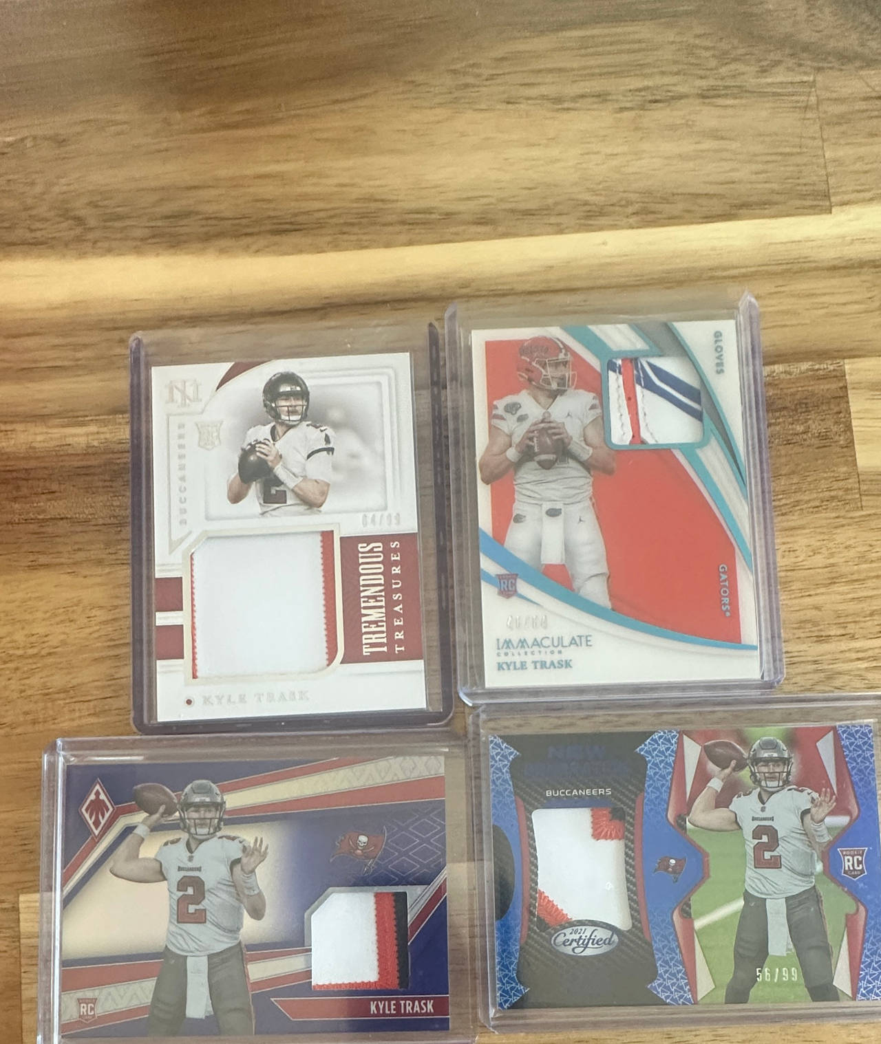 Kyle Trask 2021 Panini Rookie Card Lot