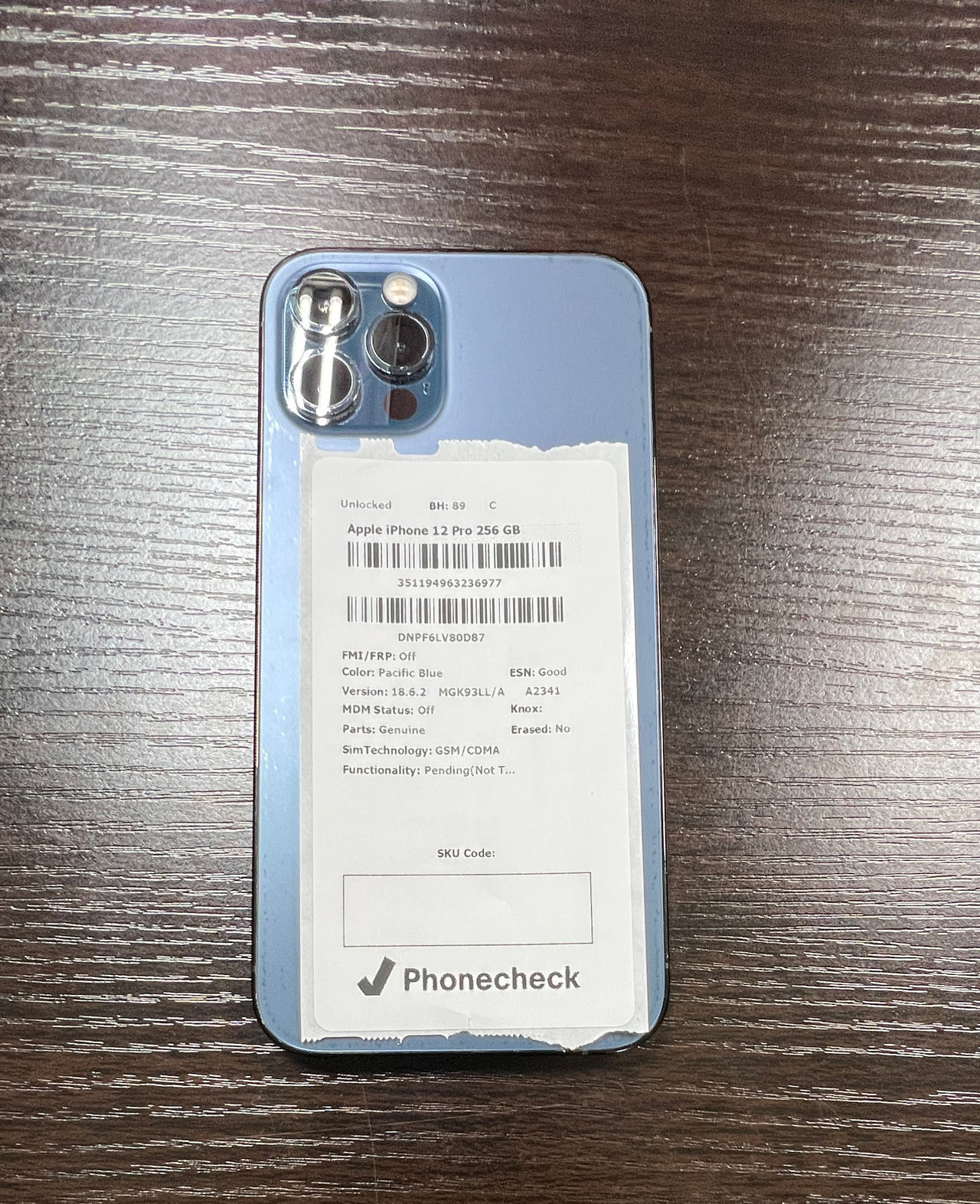 Apple iPhone 12 Pro 256GB Pacific Blue