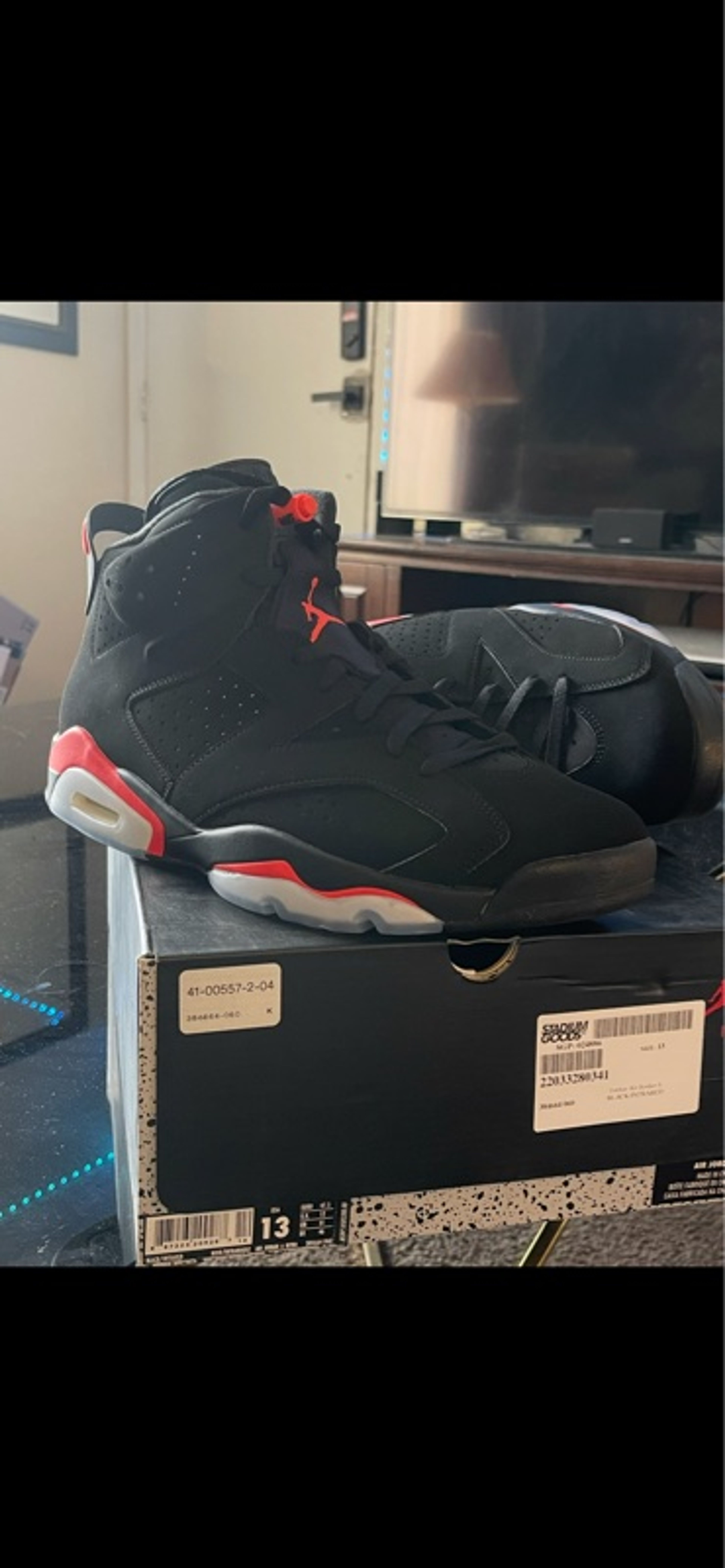 Nike Air Jordan 6 Retro Infrared Black