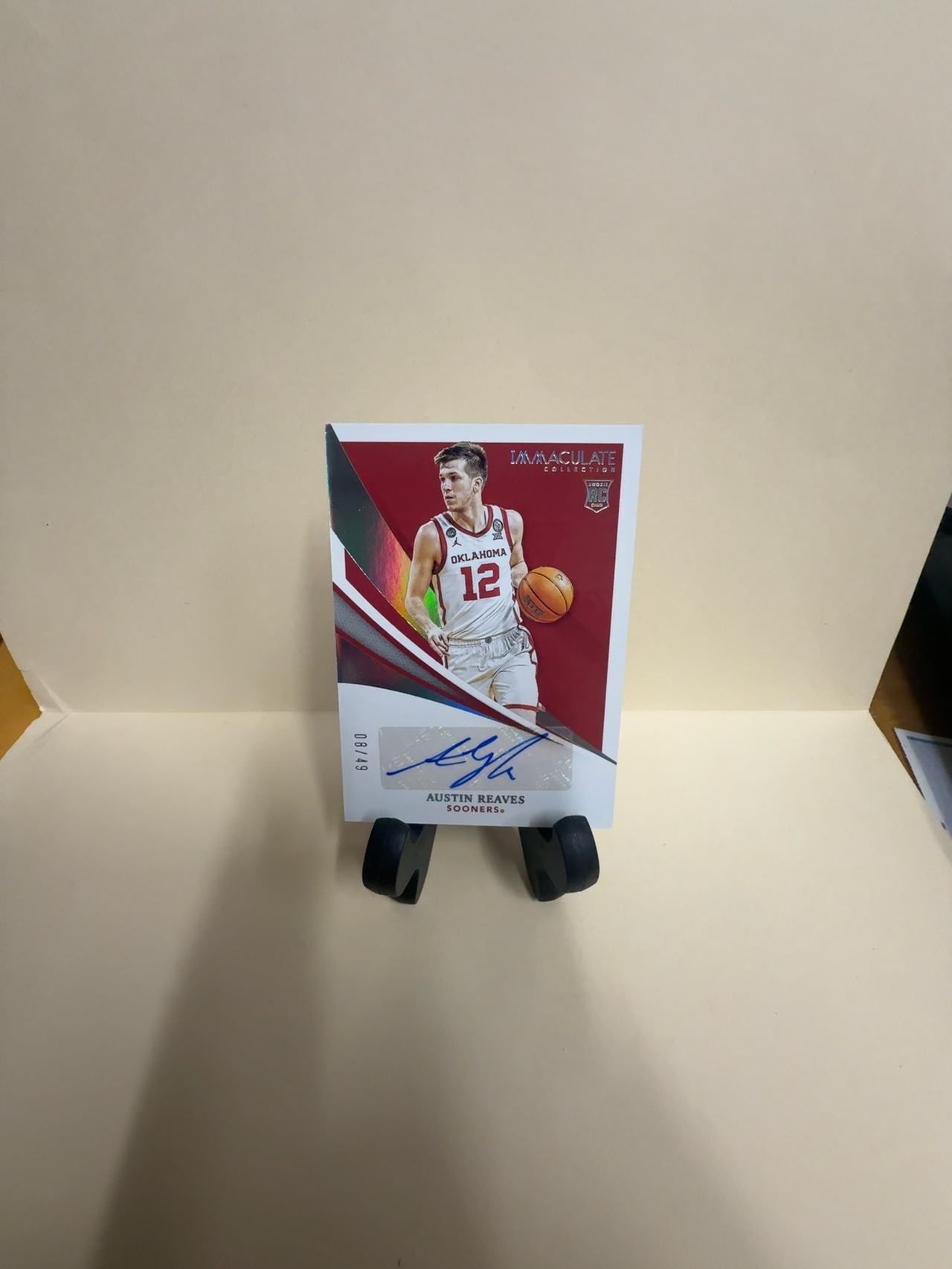 Immaculate collection 2021 Austin Reaves Rookie Autograph Card /49 Oklahoma