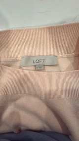 Loft Light Pink Knit Sweater Medium - Image 4