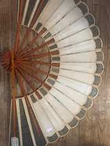 Vintage Chinese Bamboo Wall Fan - Image 5