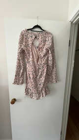 Floral Print Long Sleeve Mini Dress - Image 6