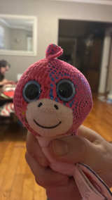 Nanco Pink Big Eyed Plush Snake - Image 2