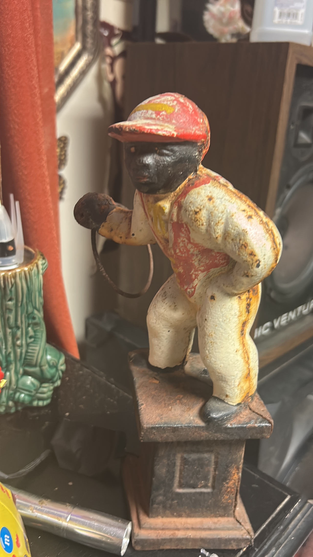 Jocko the Jockey Hitching Post Bank