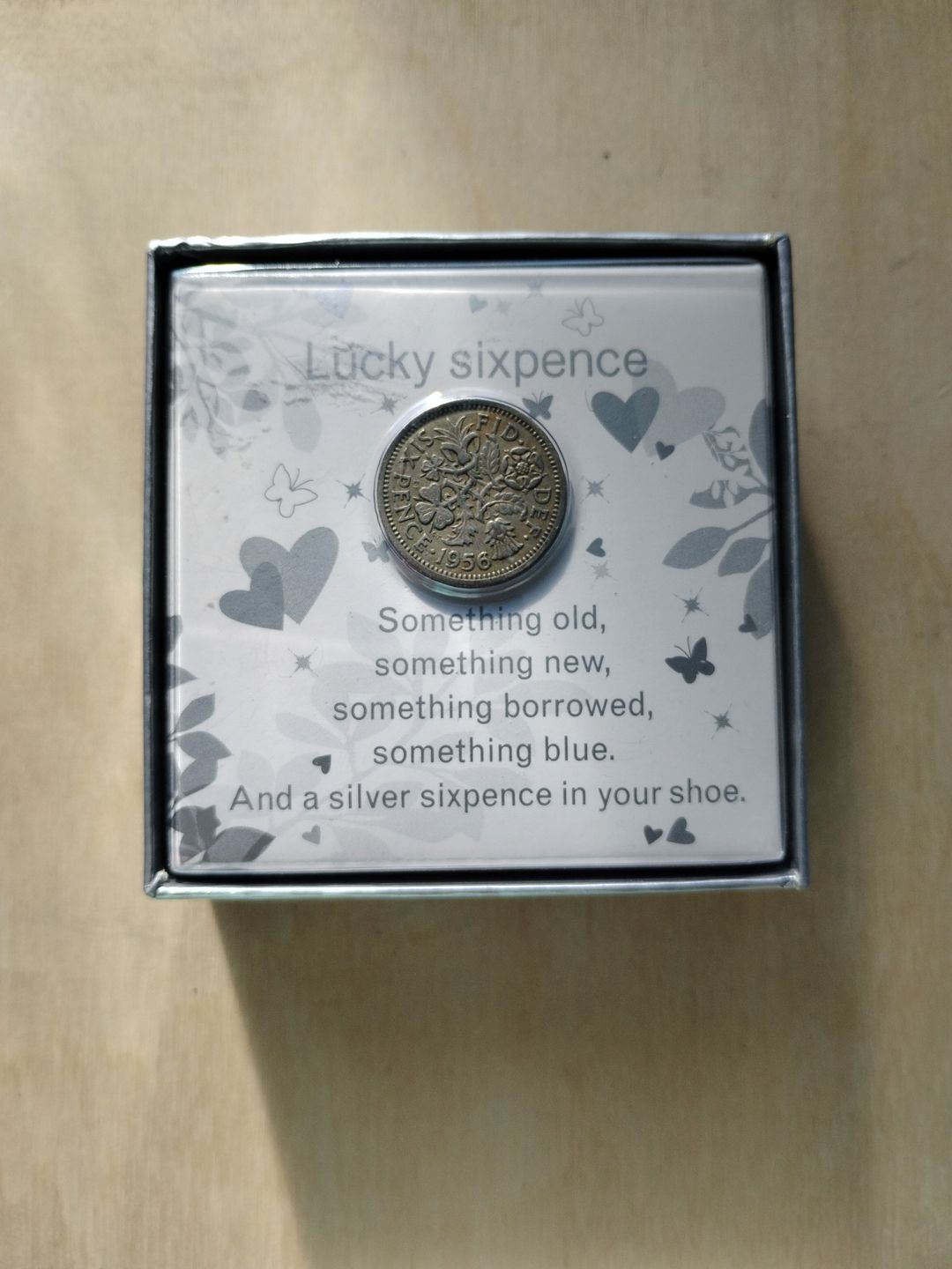 1956 Queen Elizabeth II Sixpence Lucky Wedding Coin