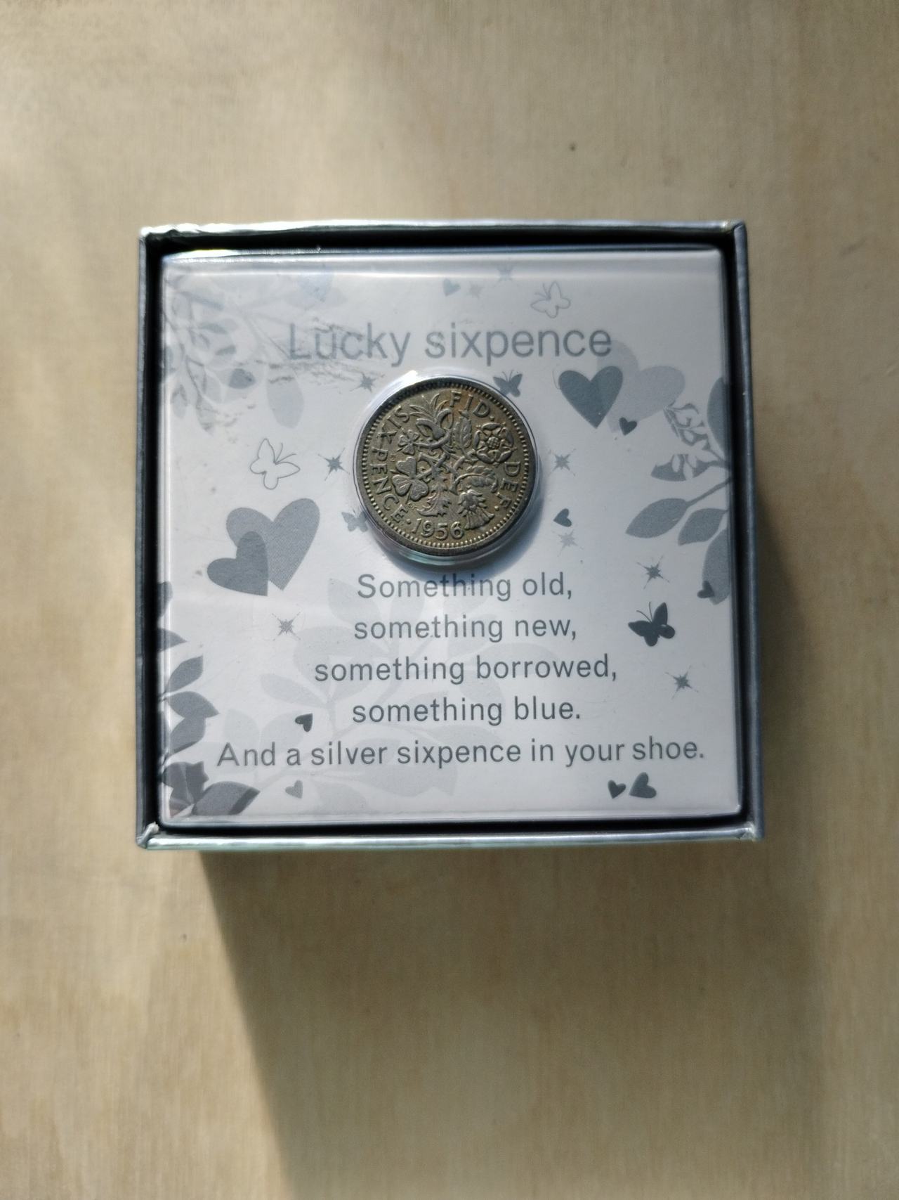 1956 Queen Elizabeth II Sixpence Lucky Wedding Coin