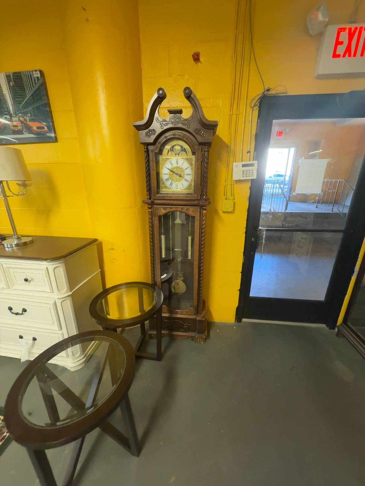 Howard Miller Grandfather Clock Wood Finish