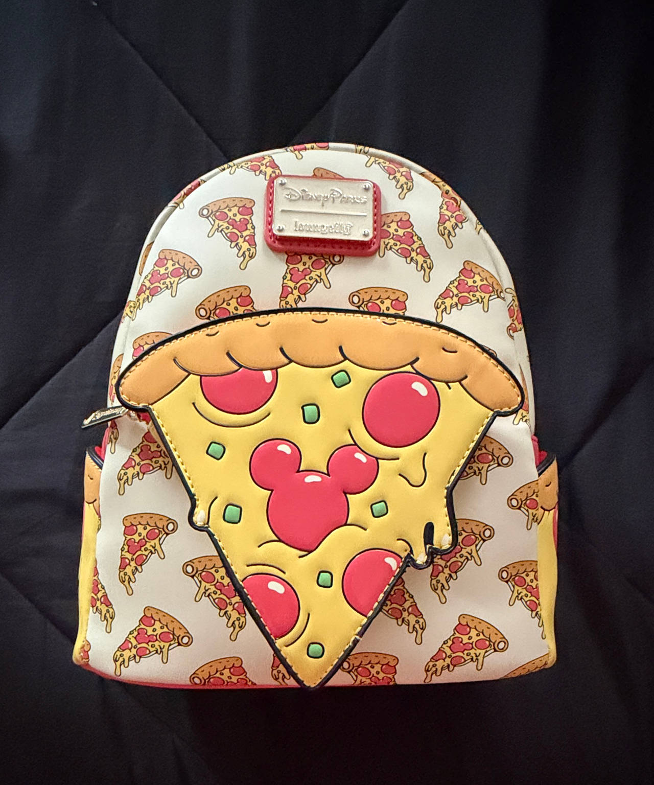 Loungefly Disney Parks Mickey Mouse Pizza Mini Backpack