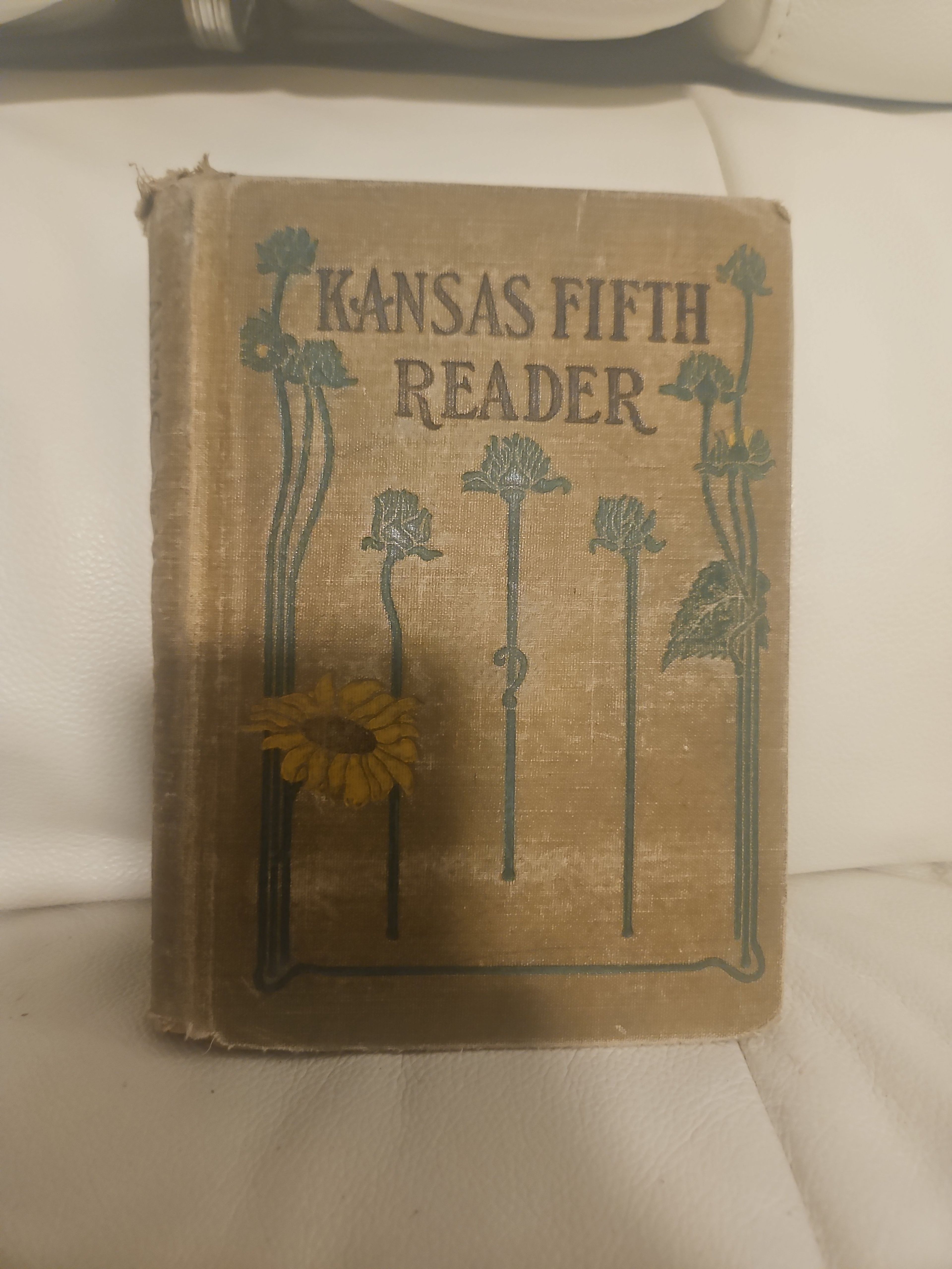 Kansas Fifth Reader Antique Textbook - Image 2