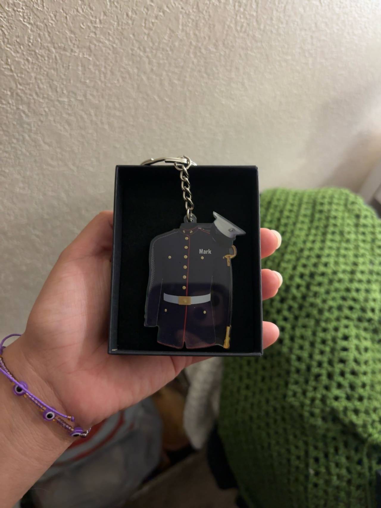 Personalized Military Uniform Acrylic Keychain