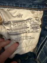 Levi's 501 Striped Denim Jeans - Image 4