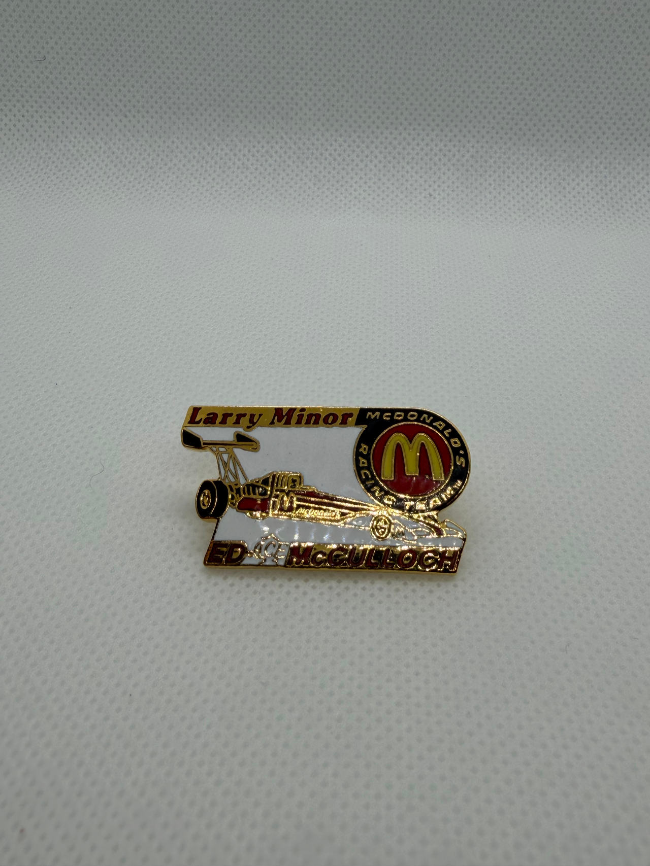 McDonald's Racing Team Larry Minor Ed McCulloch Pin