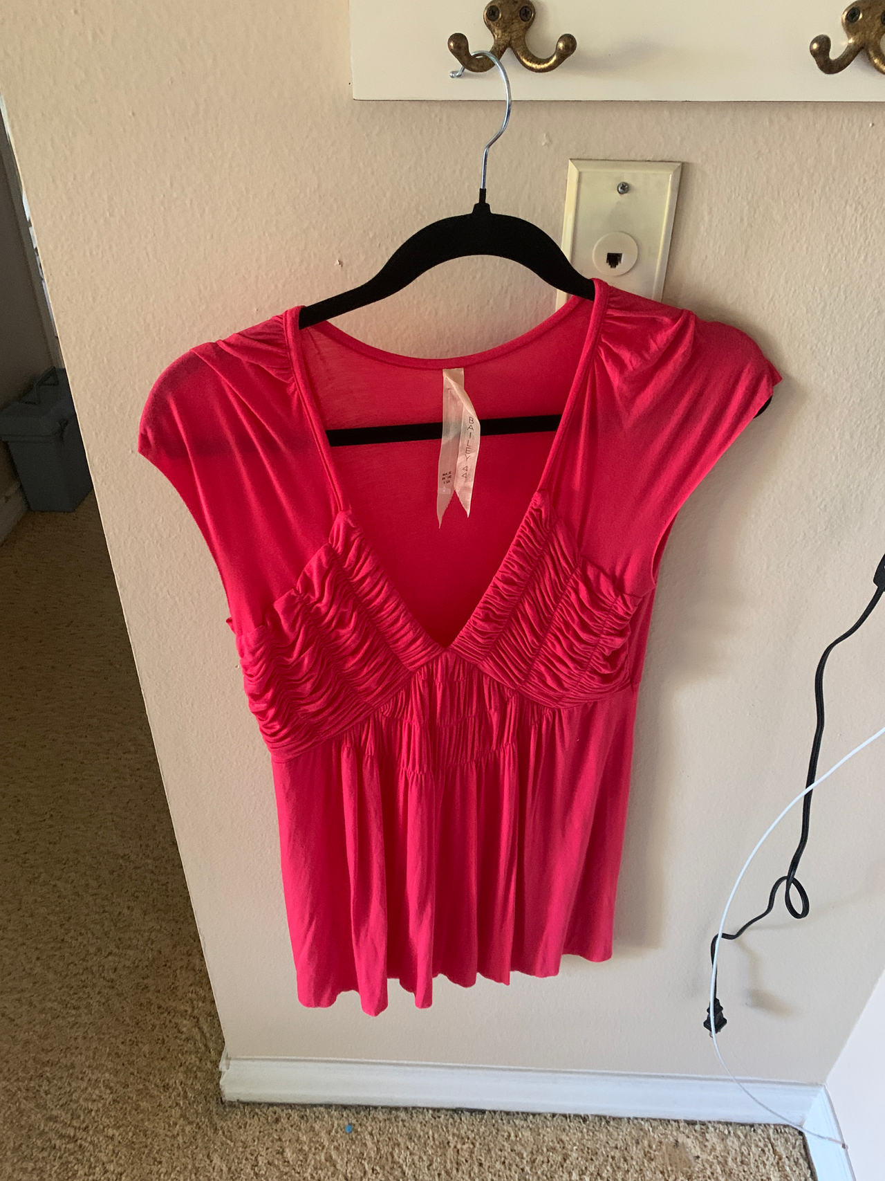 Women's Pink Short Sleeve Top