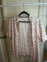 Cotton on Pink Warped Checkerboard Shirt - Image 1