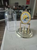 Elgin Glass Dome Anniversary Clock with Moon Phase - Image 4