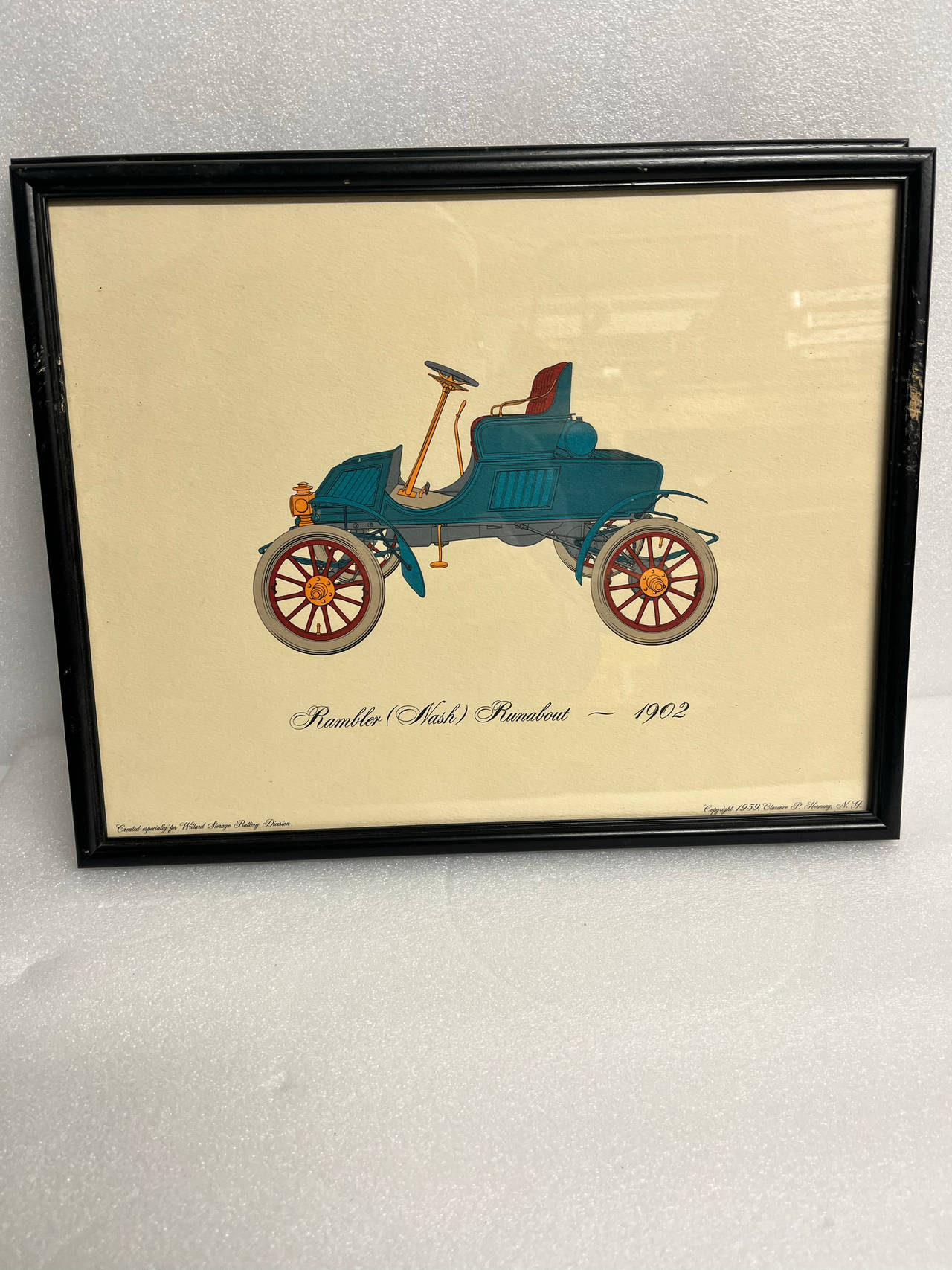 Clarence P. Hornung 1902 Rambler Runabout Print