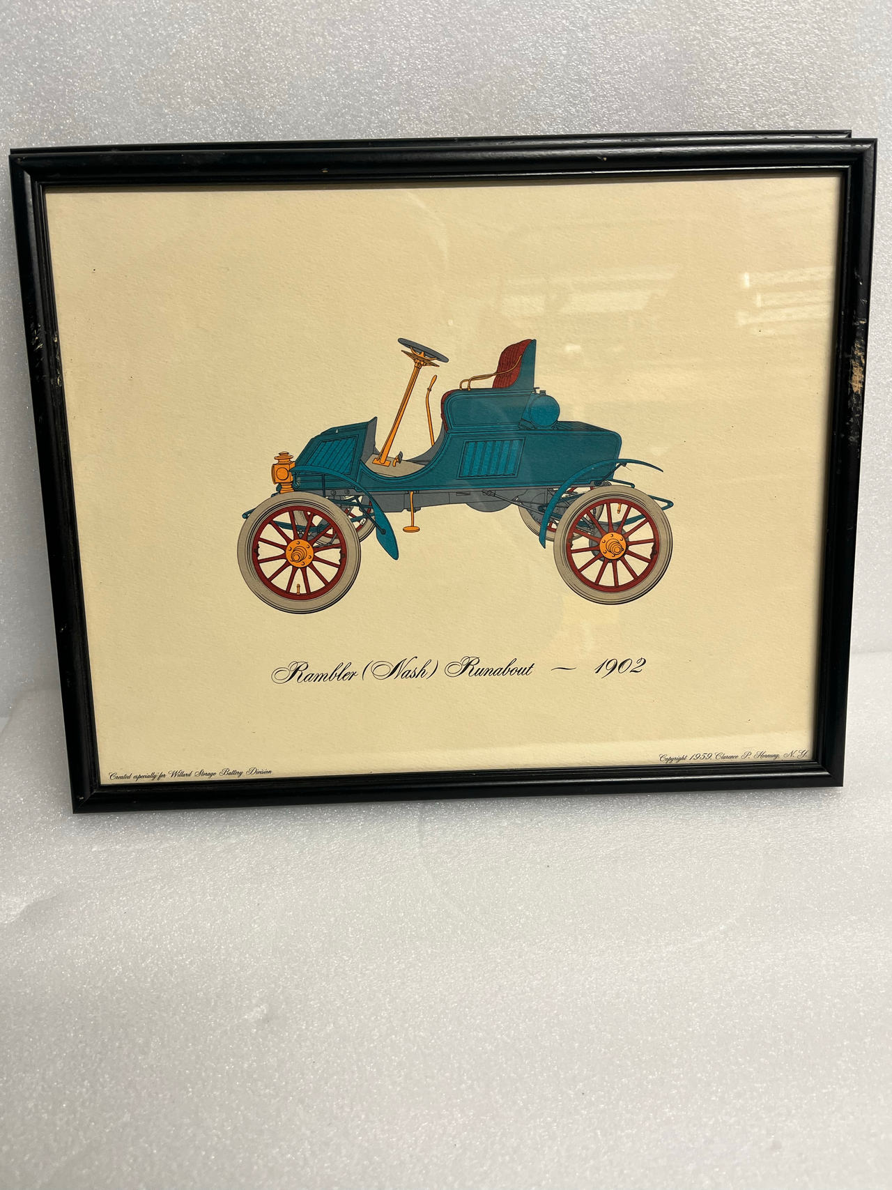 Clarence P. Hornung 1902 Rambler Runabout Print