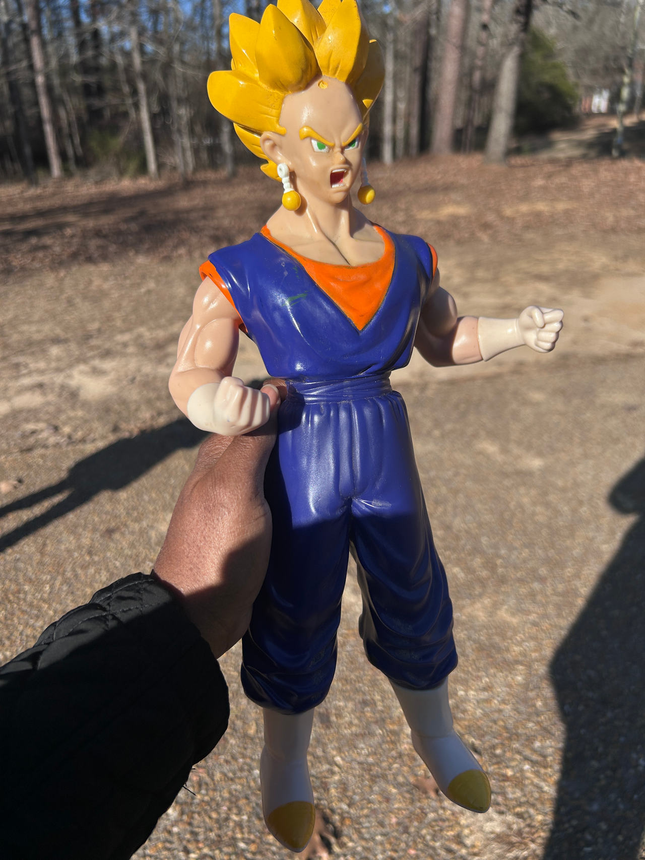 Dragon Ball Z Vegetto Vegito Super Saiyan 15" Action Figure VTG 1989 Bird Studio
