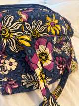 Vera Bradley Large Weekender Travel Bag | Floral and Cheetah Print (Blue/Purple) - Image 2