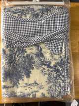 A.L. Ellis Bradford Valance Blue Toile 70w x 17d style 675 - Image 2