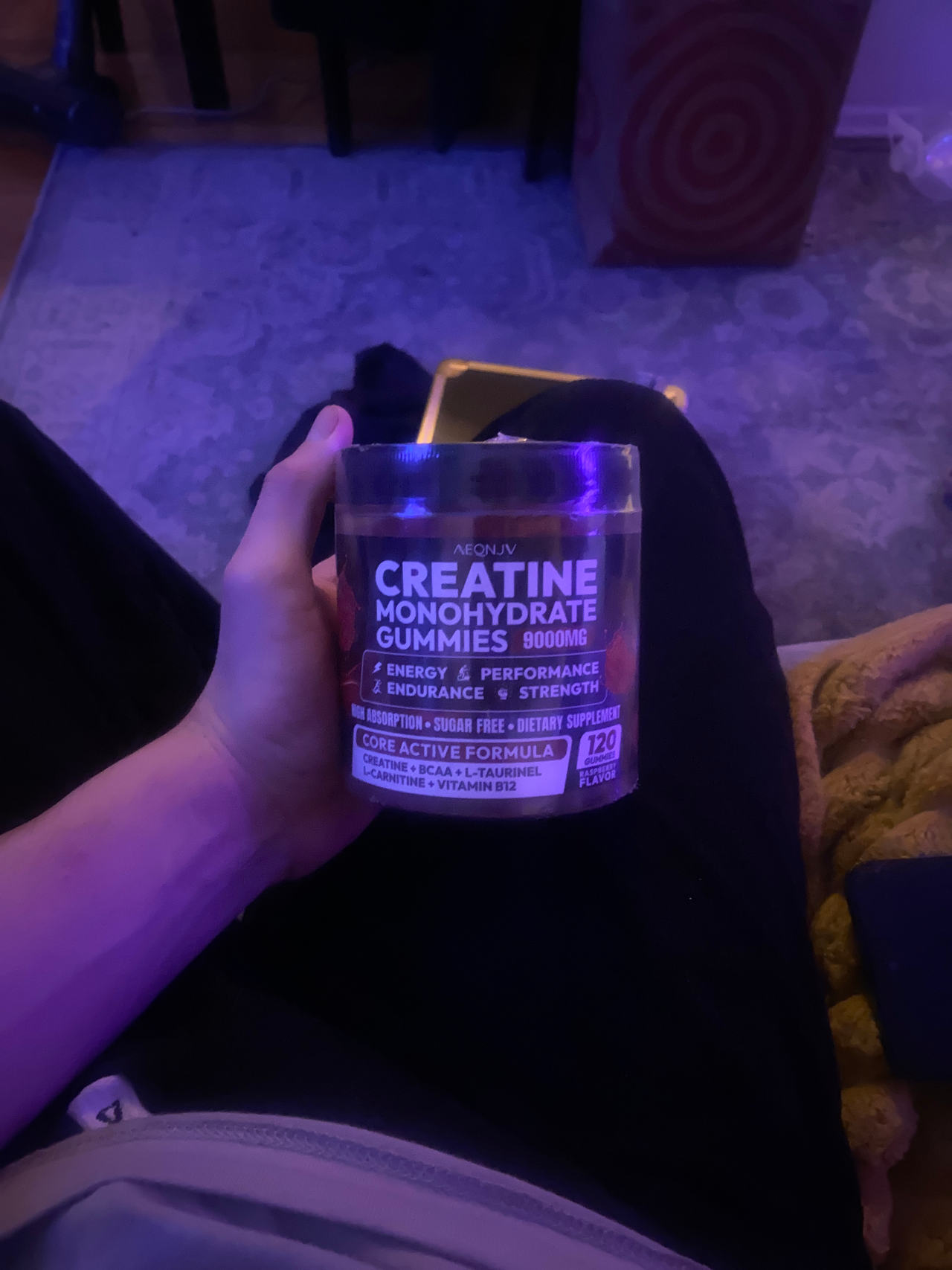 AEQNJV Creatine Monohydrate Gummies 9000mg