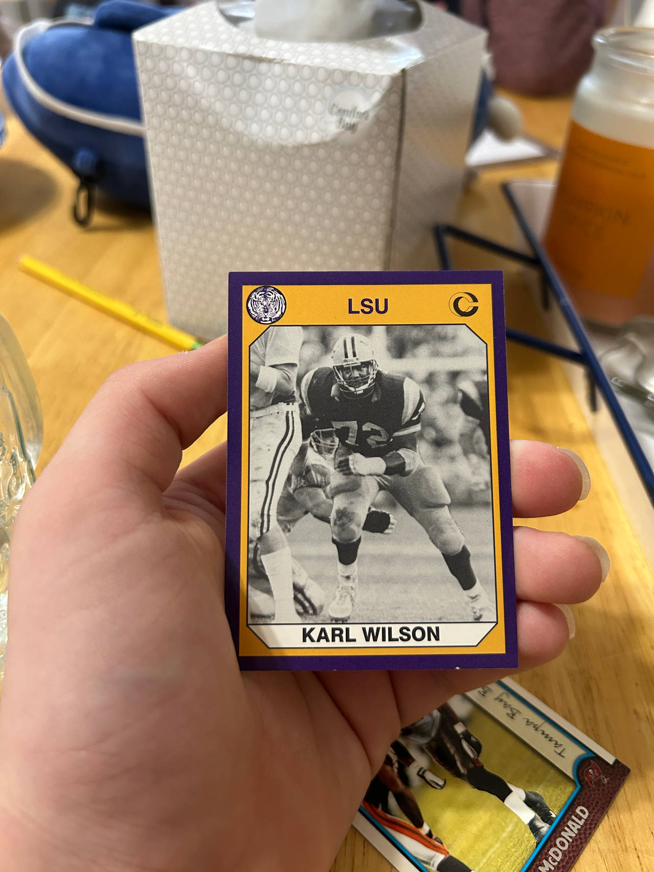 Karl Wilson LSU Football Trading Card