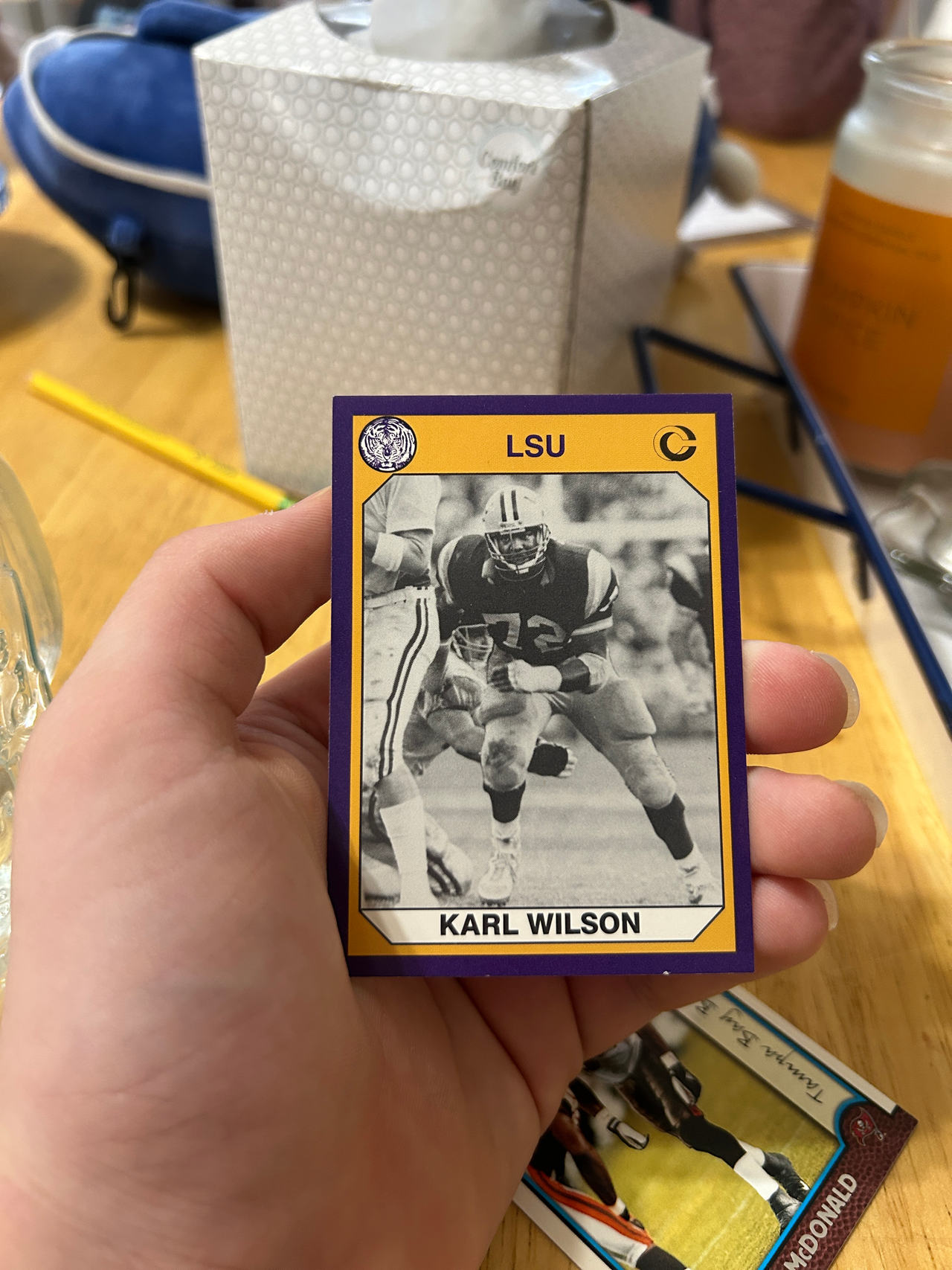 Karl Wilson LSU Football Trading Card