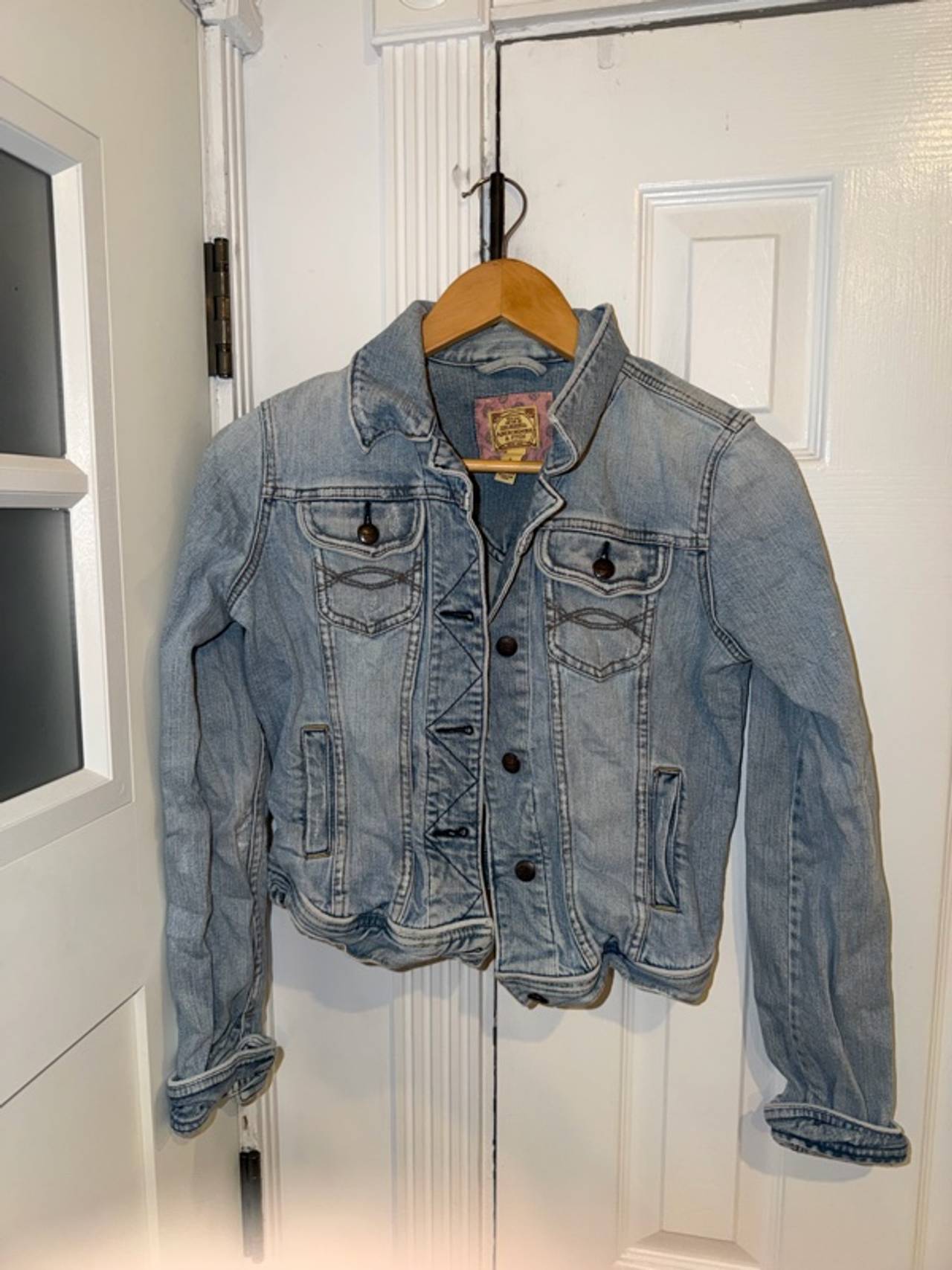 Abercrombie & Fitch Vintage Denim Jean Jacket Y2K Size Large L